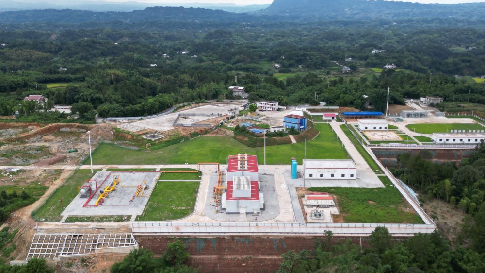 四川首座儲氣庫群。西南油氣田供圖