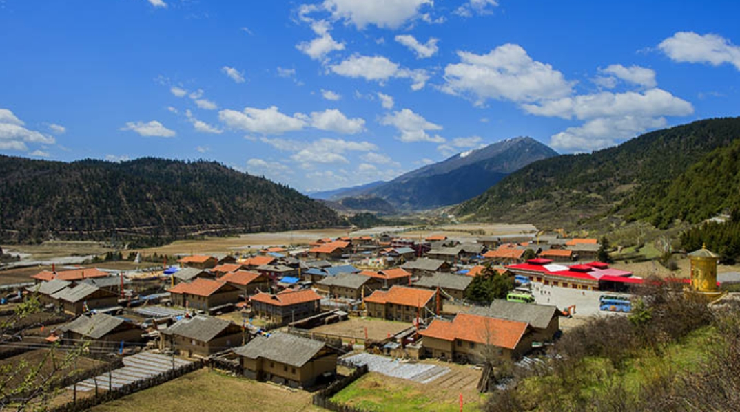 藏、羌、回、漢多民族居住村