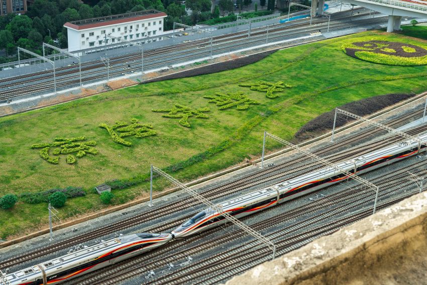 “世運蓉港行”主題列車。成都世運會執(zhí)委會宣傳部（開閉幕式部）供圖