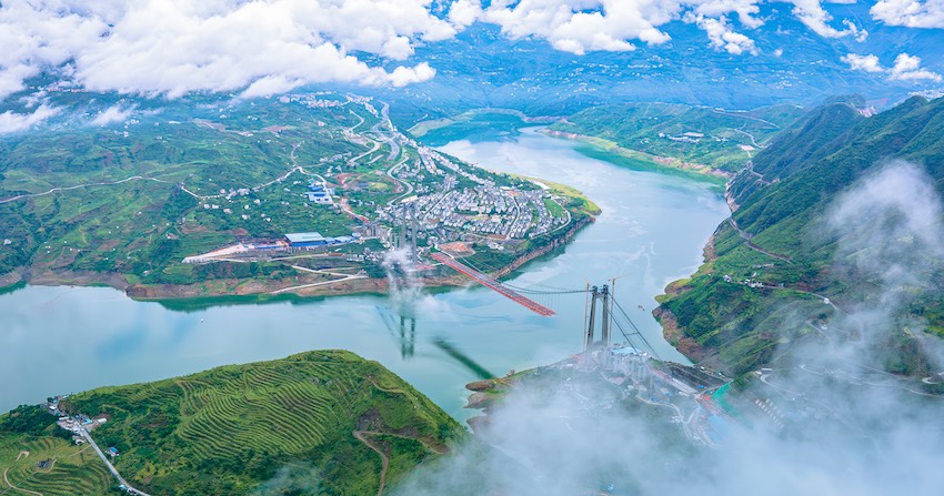 俯瞰大橋。蜀道集團供圖