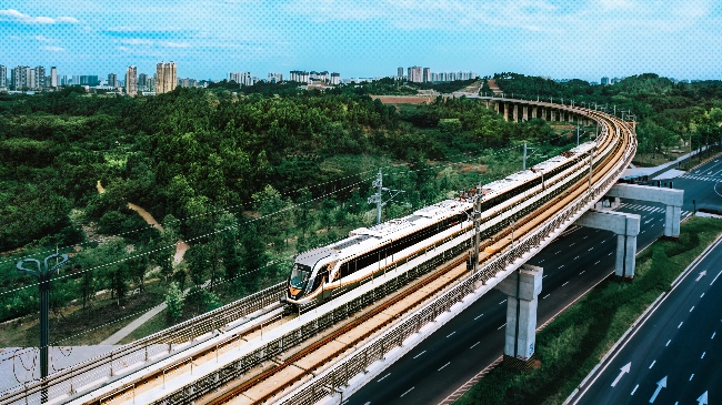 資陽線列車。成都軌道集團(tuán)供圖